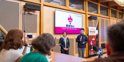 Team WiFire lights up the stage at our fourth Ideas Challenge Pitch Night💡🔥🛜🚨
